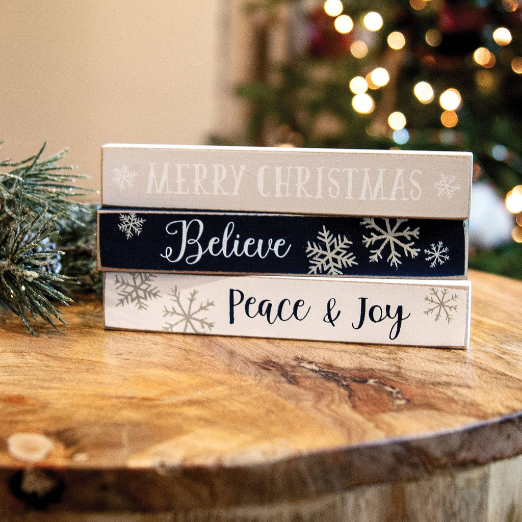 Believe Snowflake Mini Stick, 3 Assorted