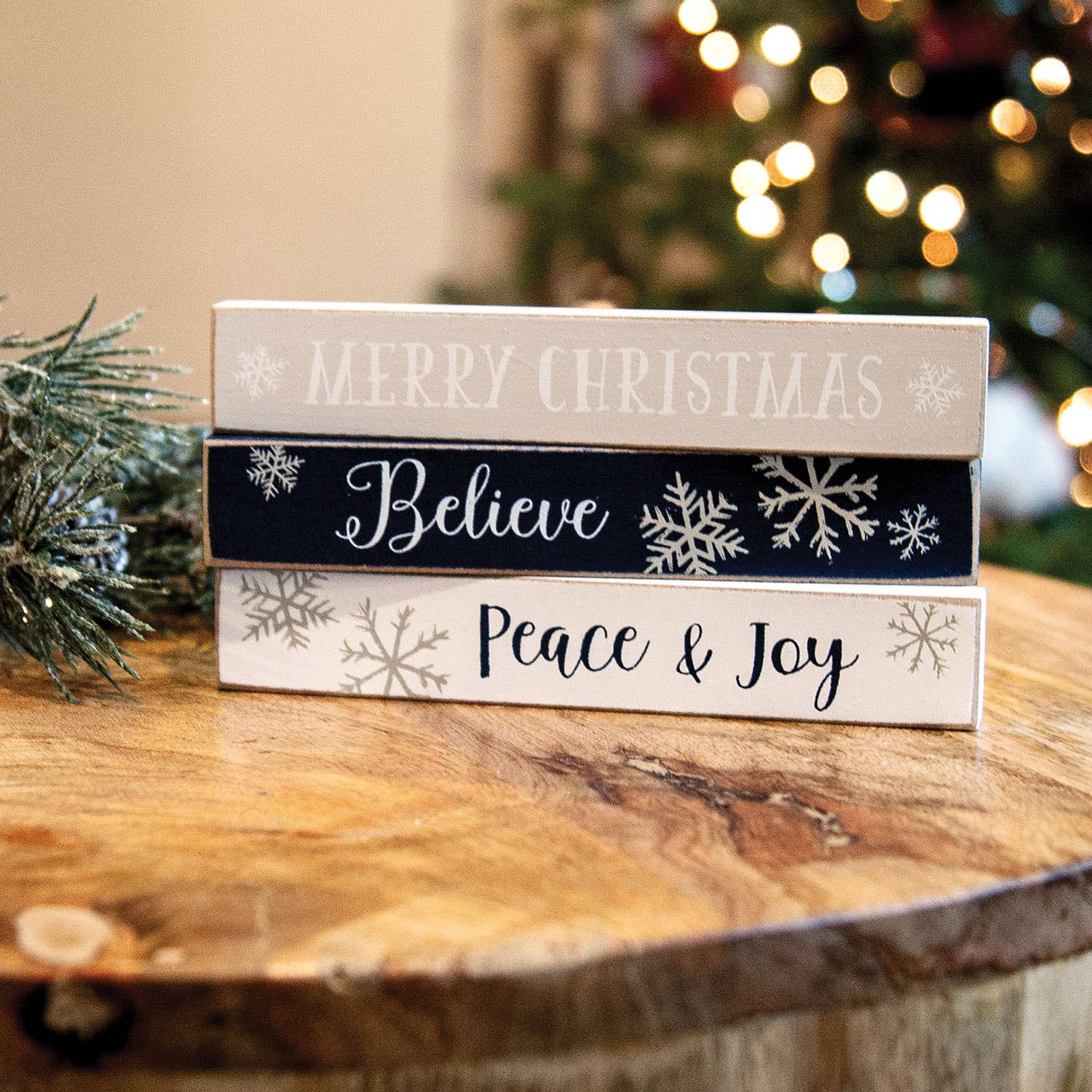 Believe Snowflake Mini Stick, 3 Assorted