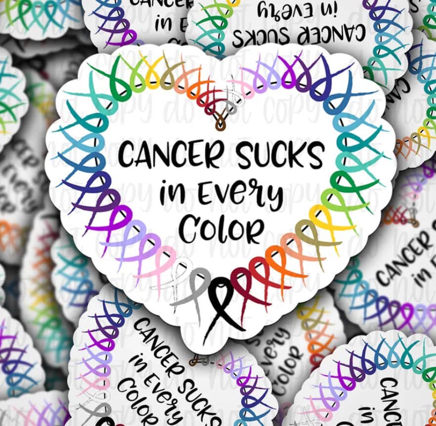 Cancer sucks sticker