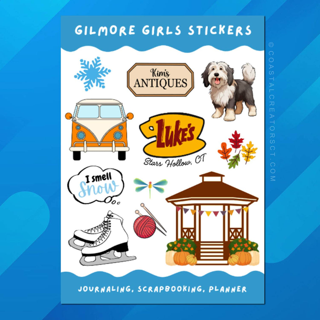 Gilmore Girls Inspired Sticker Sheet FALL (Packaged)