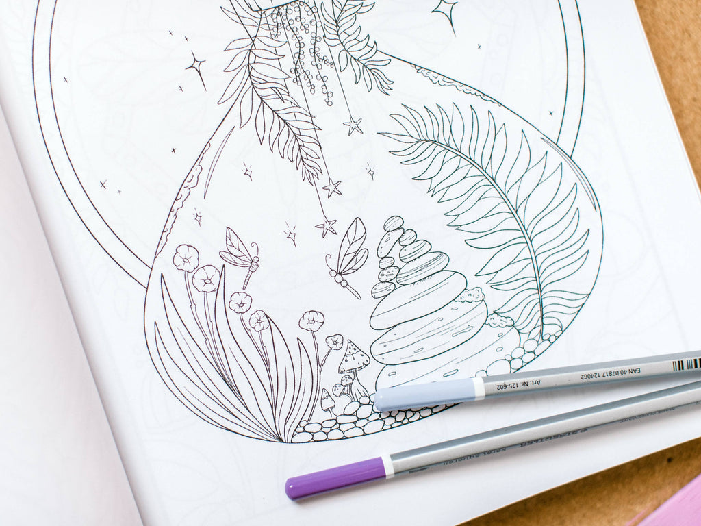 Whimsical Woodland Coloring Book For Adults + Teens