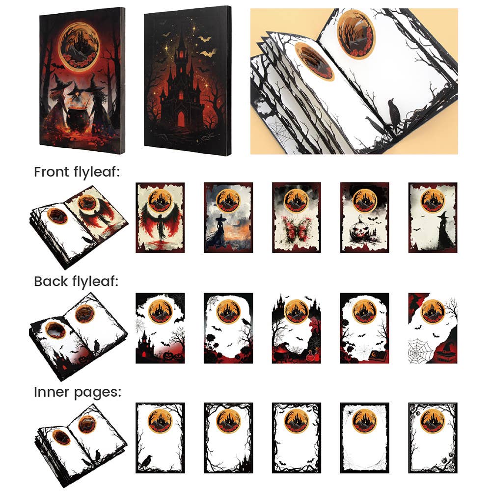 Phantom Witches 3D Paper Art Notebook | 100 Pages