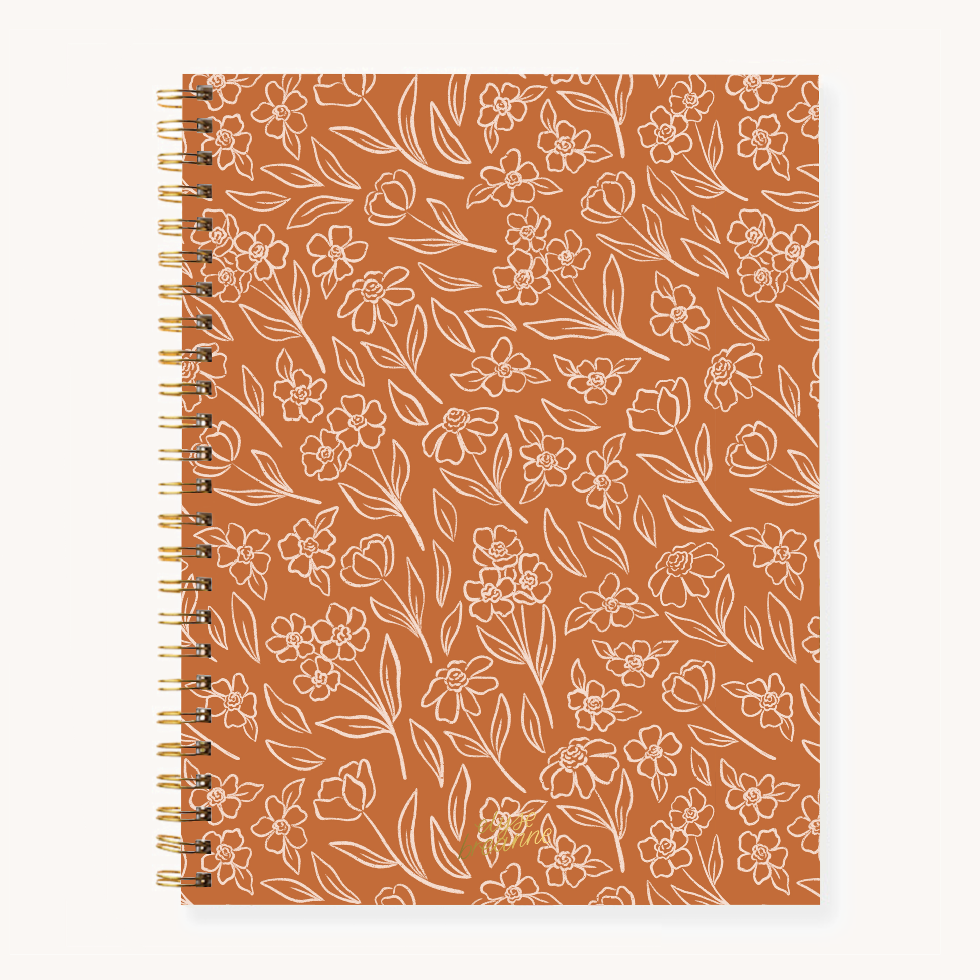 Terracotta Softcover Spiral Notebook | Fall & Halloween