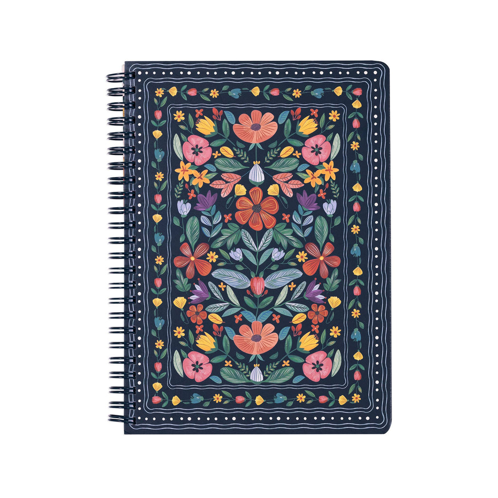 Mini Notebook, Folk Floral Multi