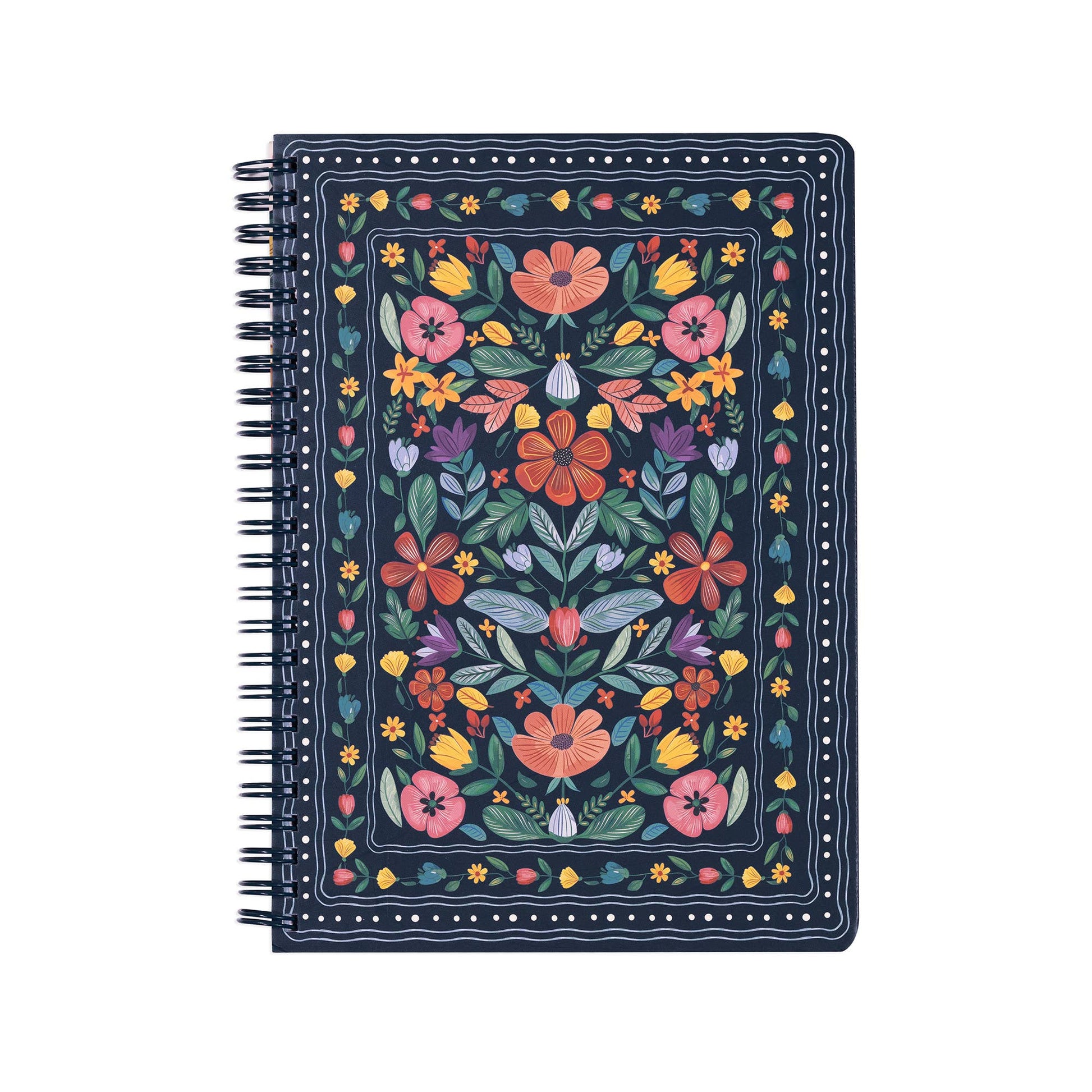 Mini Notebook, Folk Floral Multi