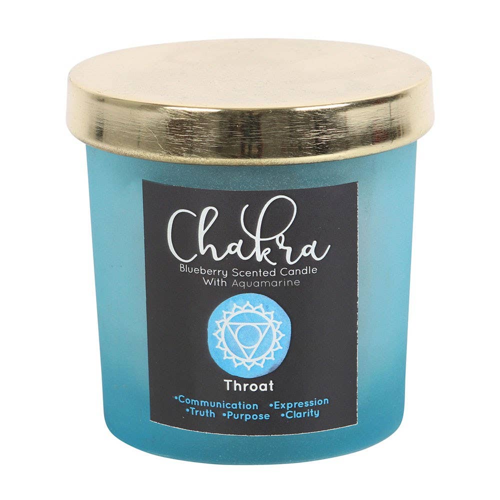 Throat Chakra Blueberry Lapis Candle
