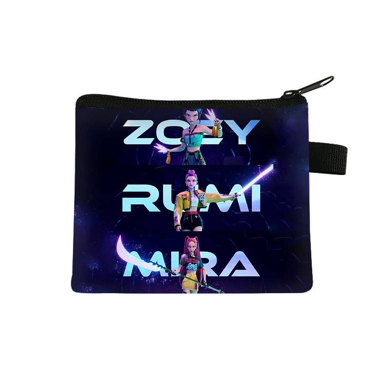 KPOP demon hunters mini coin purse wallet