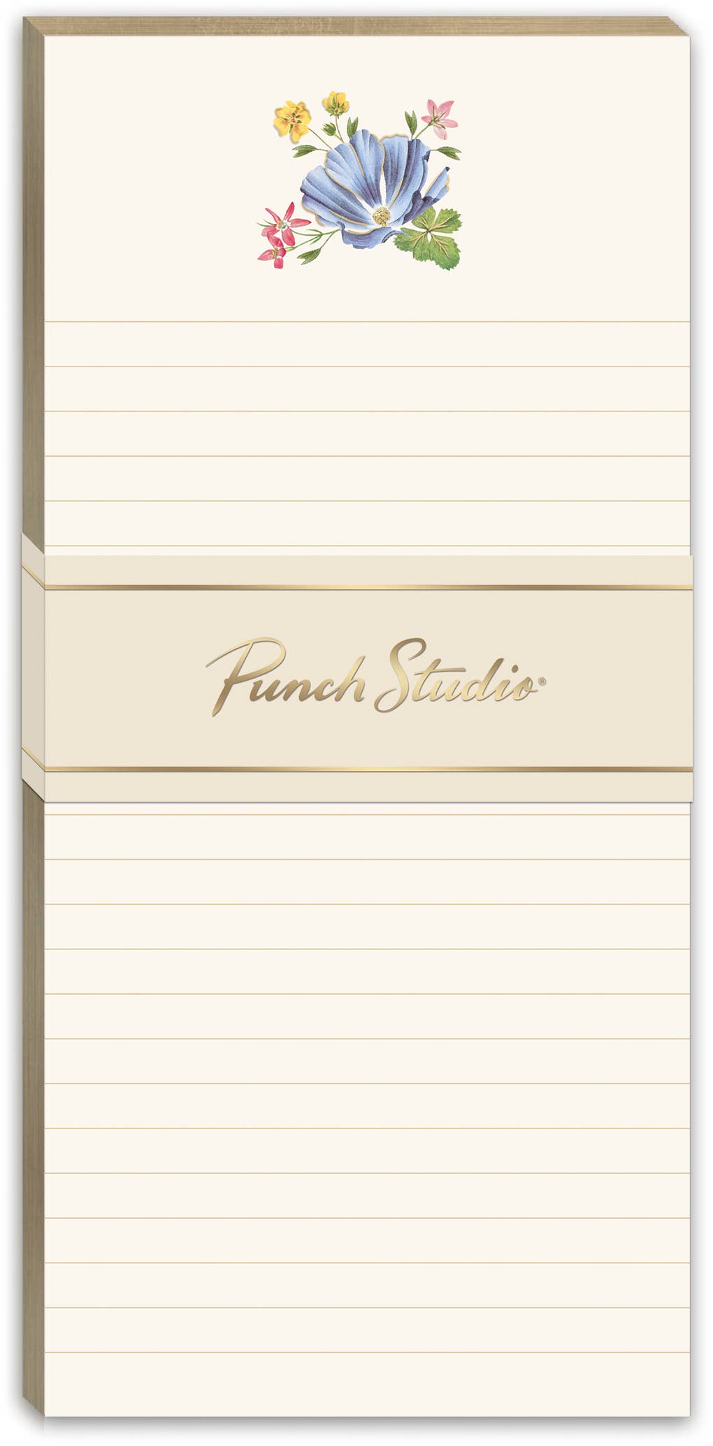 Ephemeral Garden Blue Flower Magnetic List Pad