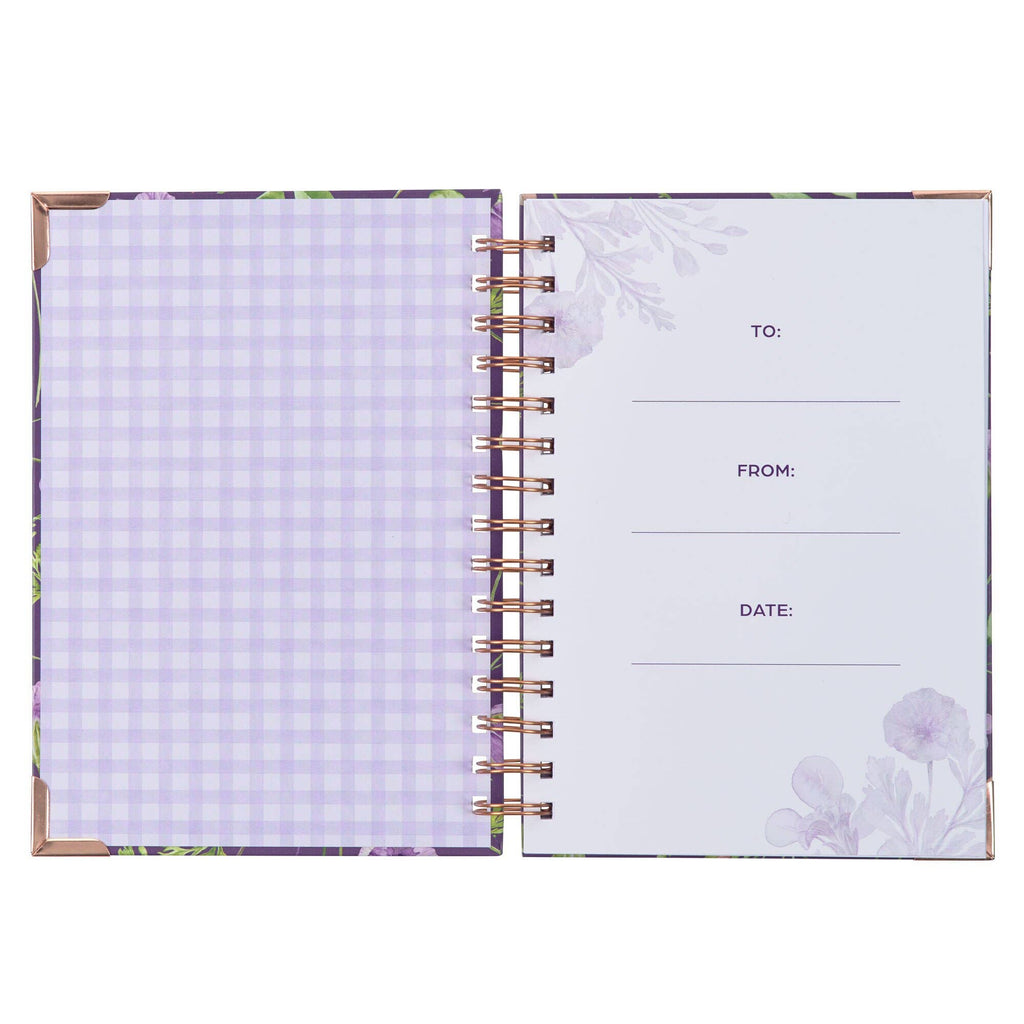 Journal Wirebound Purple Lord's Mercies Lam. 3:22-23