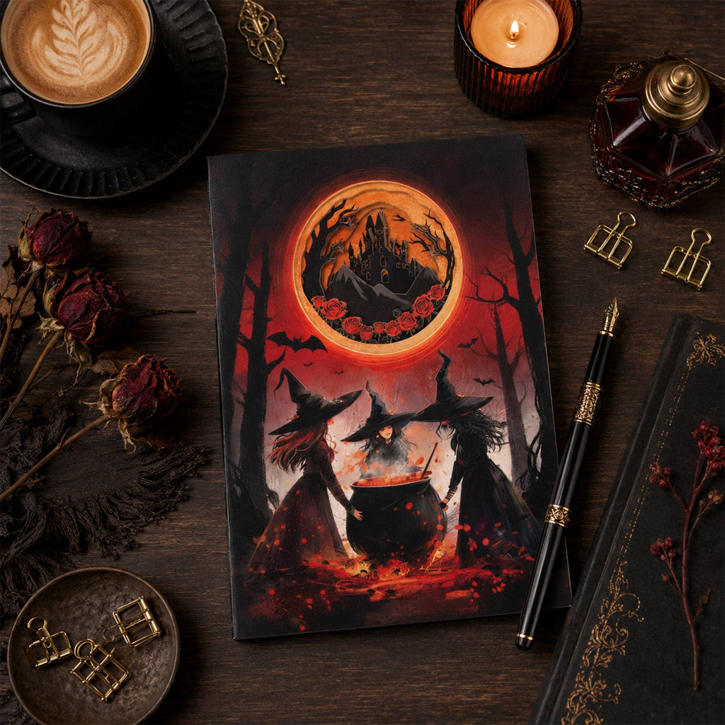 Phantom Witches 3D Paper Art Notebook | 100 Pages