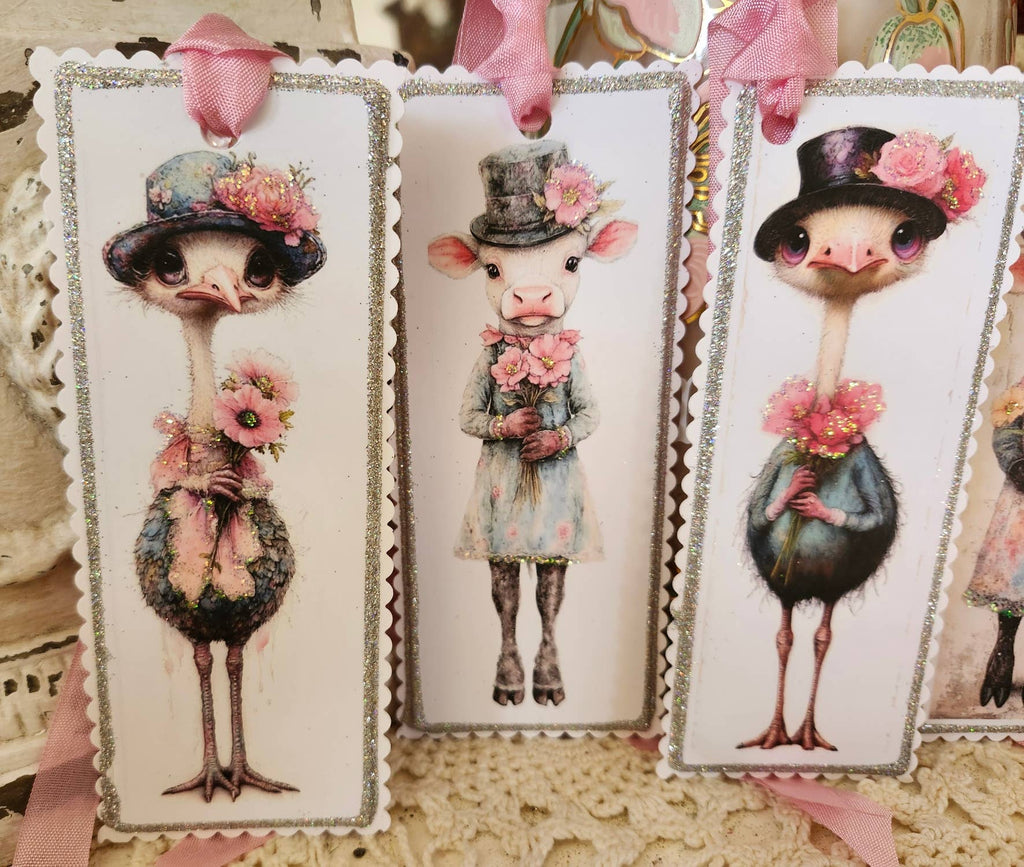 Gift Tag Bookmark Farmyard Animals