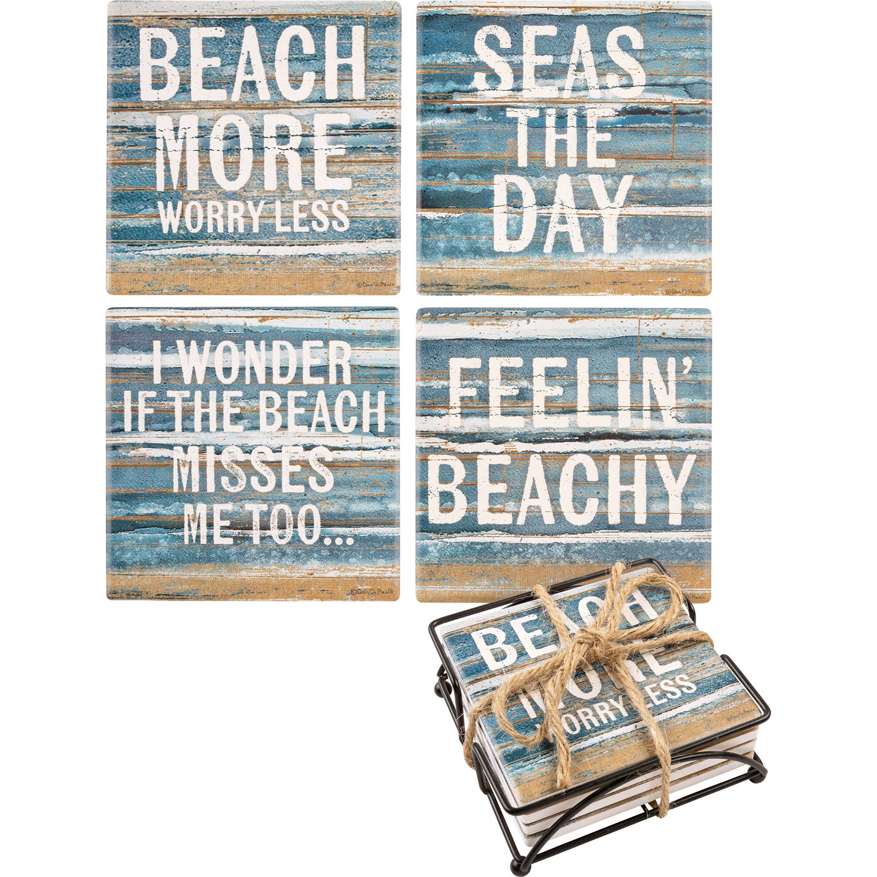 Beach More Coaster Set
