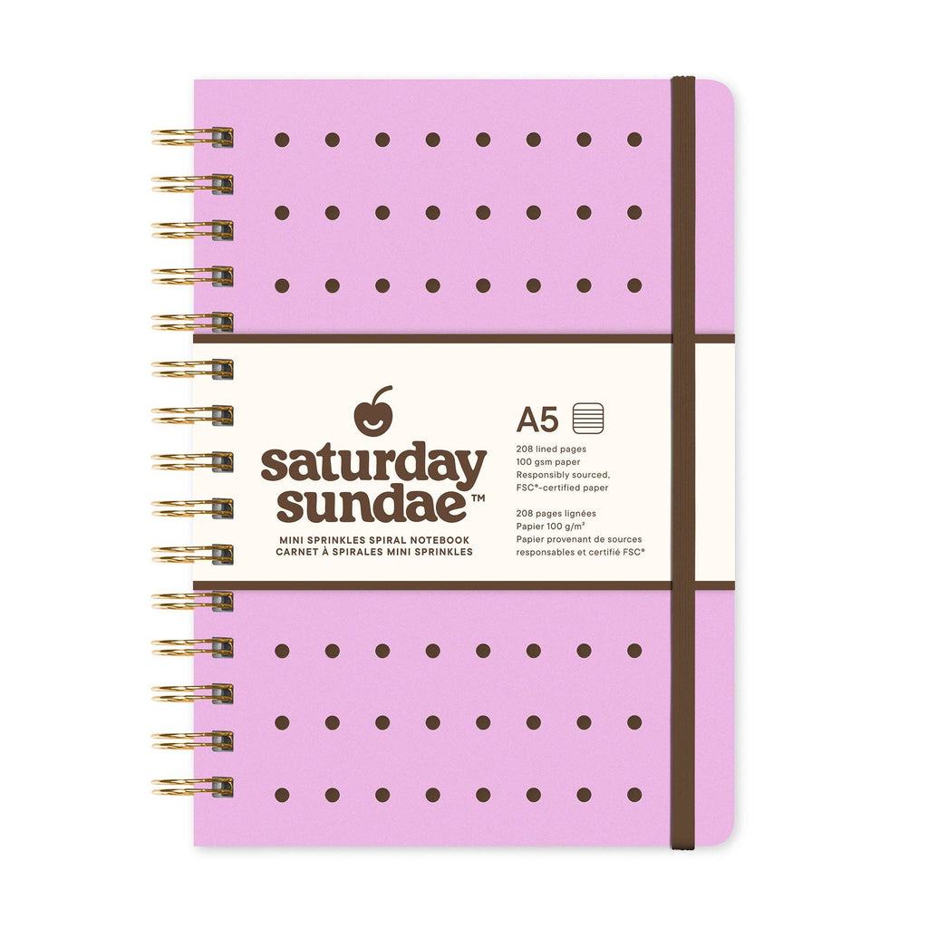 Ube A5 Mini Sprinkles Spiral Notebook