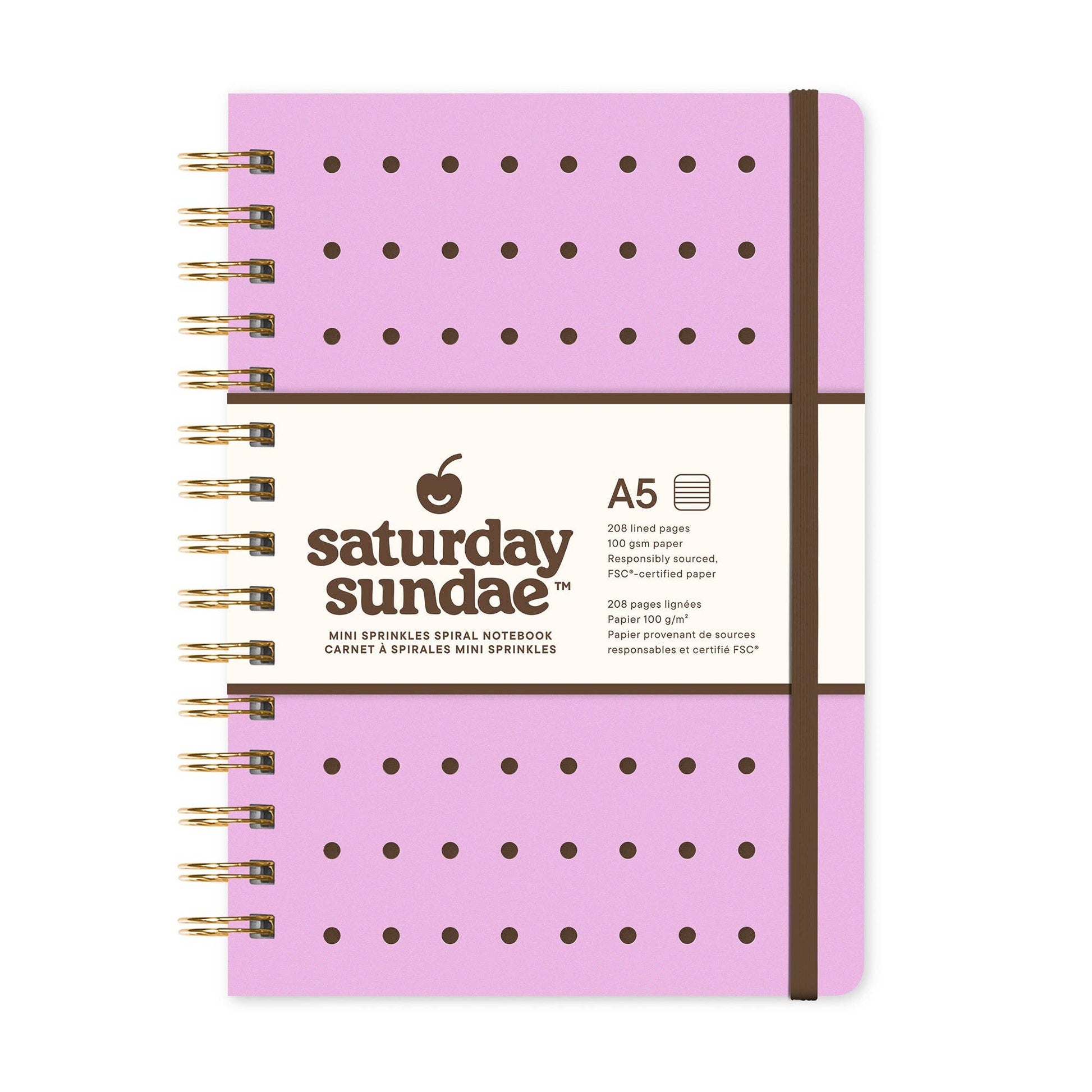 Ube A5 Mini Sprinkles Spiral Notebook