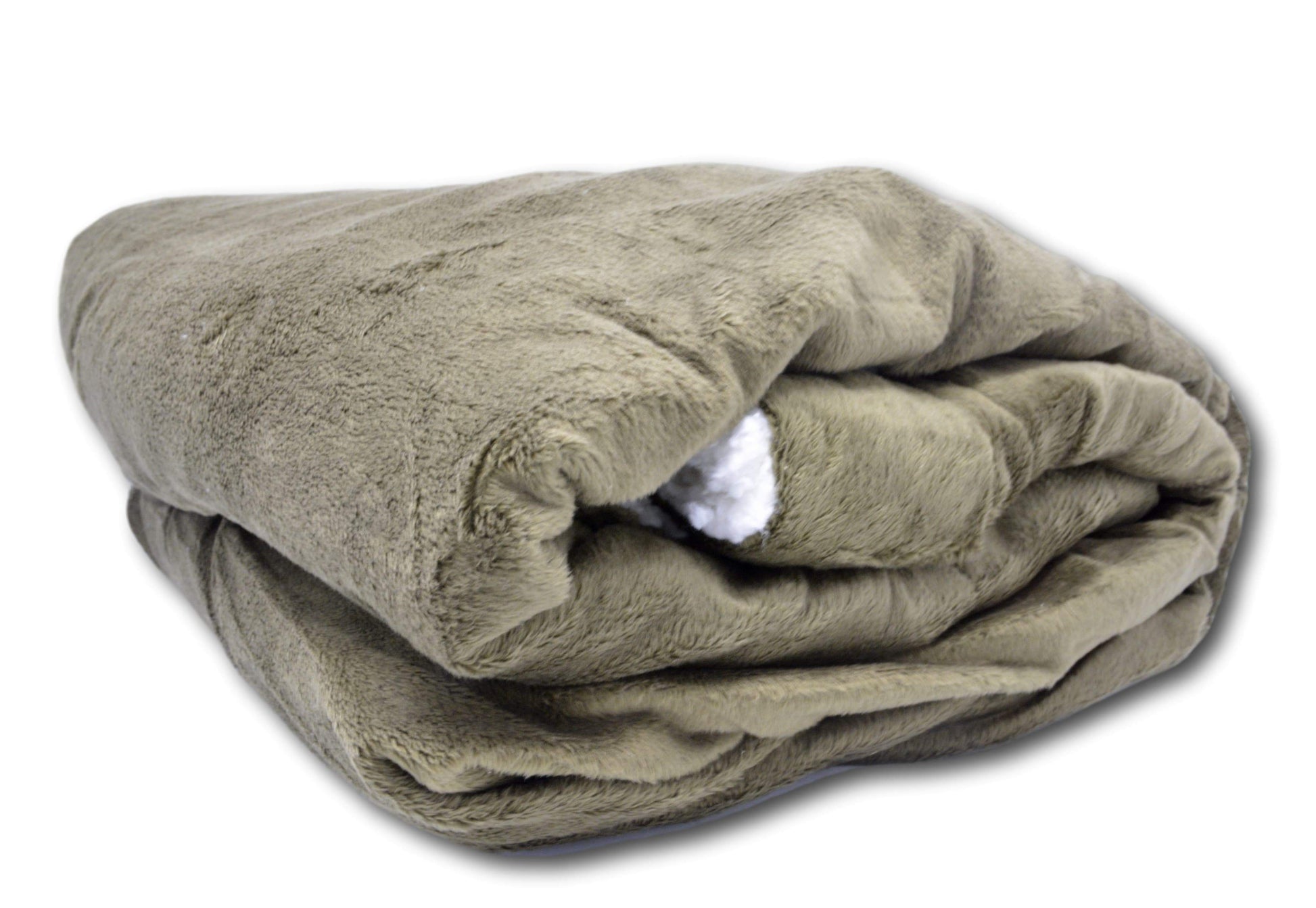 Super Soft Micro Fleece Green Sherpa Throw Blanket