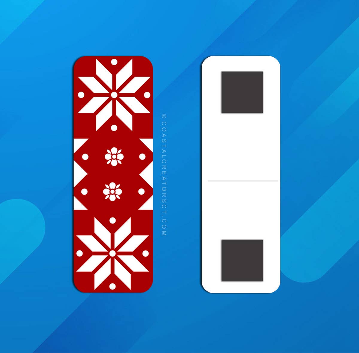 2-Pk Christmas Star Magnetic Bookmarks (Packaged)