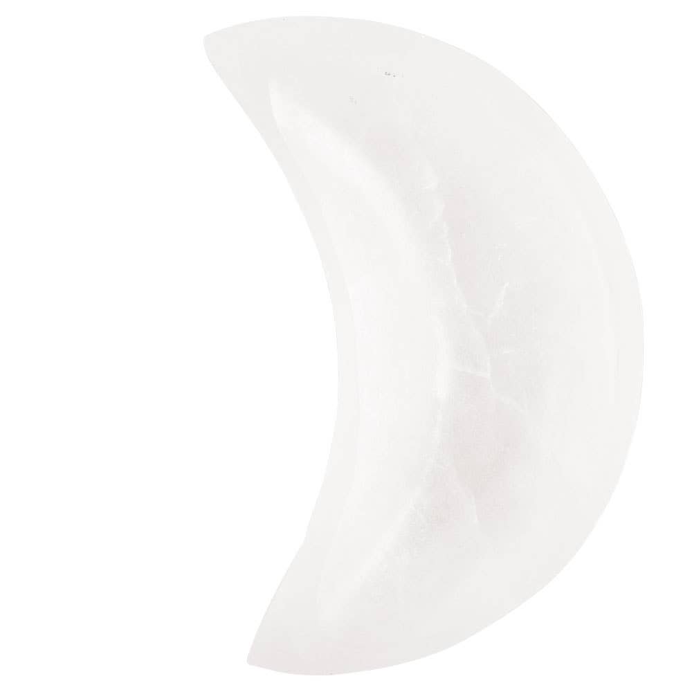 SELENITE HALF MOON TRINKET HOLDER