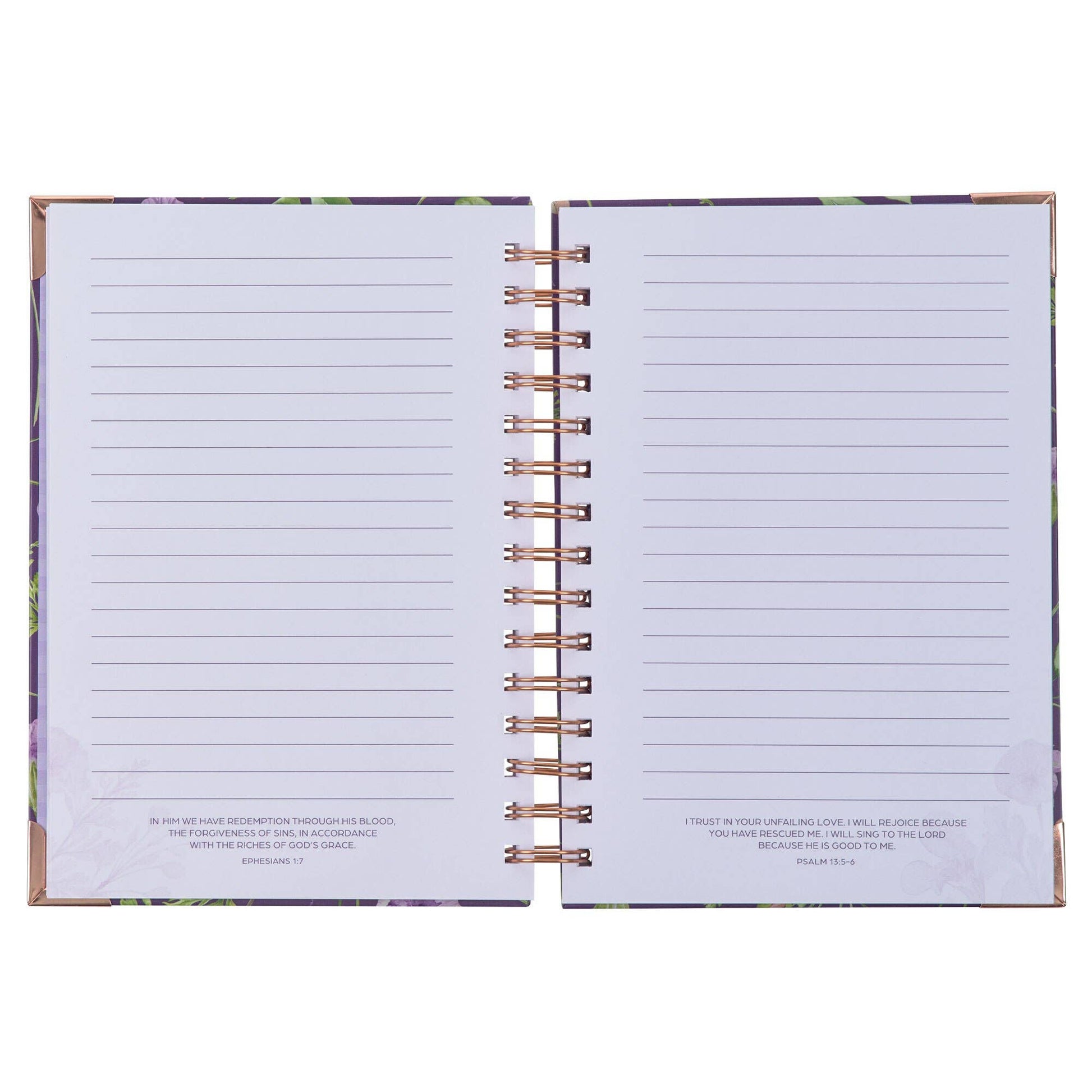 Journal Wirebound Purple Lord's Mercies Lam. 3:22-23