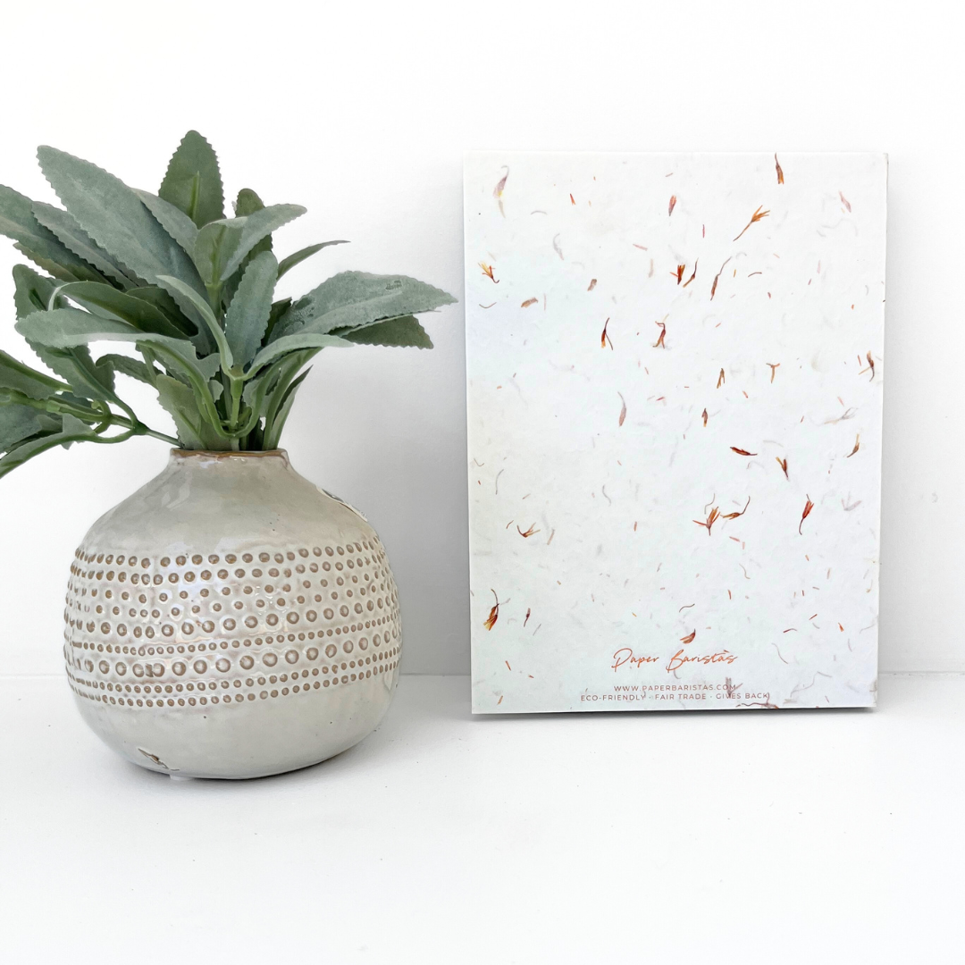 Journal Notebook Planner | Dot Grid Lined Petal Seed Paper