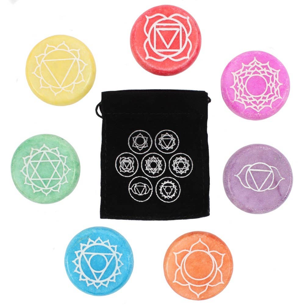 Seven Chakra Meditation Stone - Individual