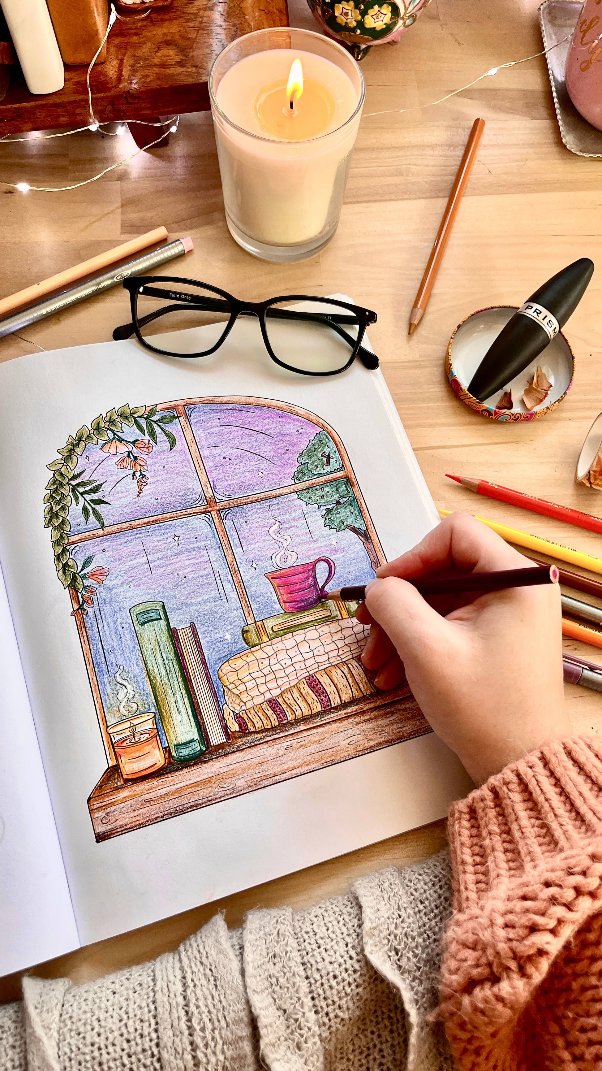 Cozy Cottagecore Coloring Book For Adults + Teens