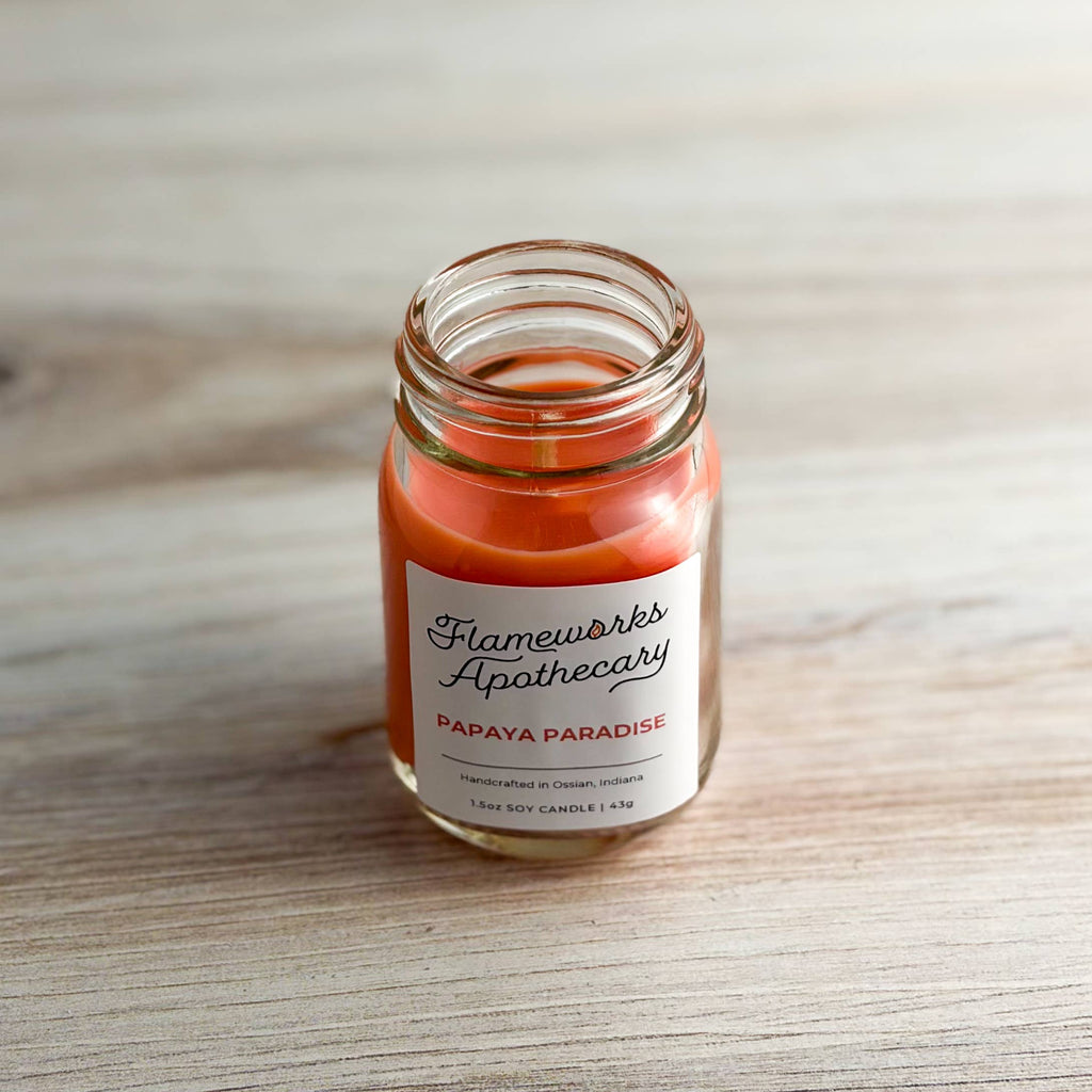 Papaya Paradise 1.5 oz Mini Mason Jar Candle