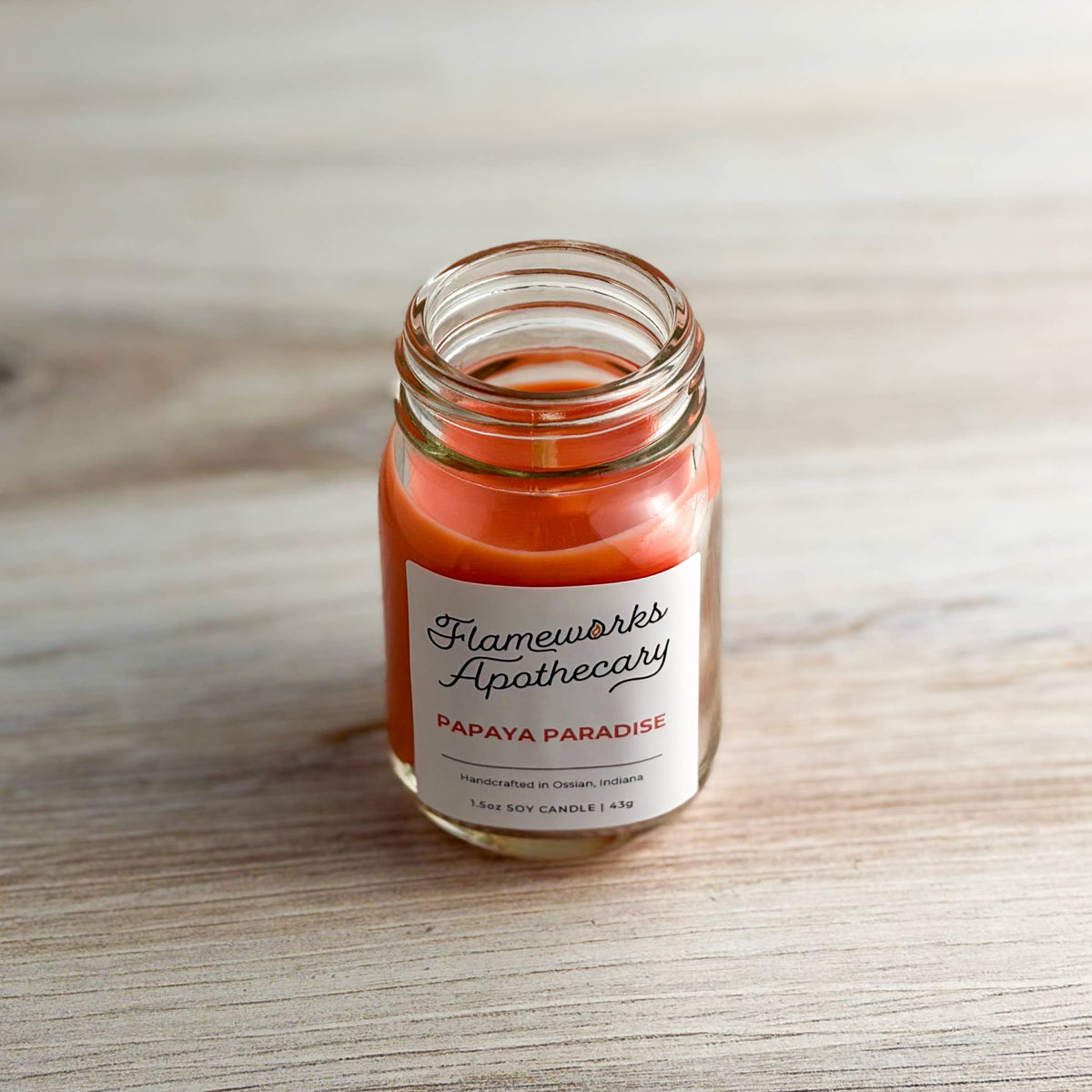 Papaya Paradise 1.5 oz Mini Mason Jar Candle