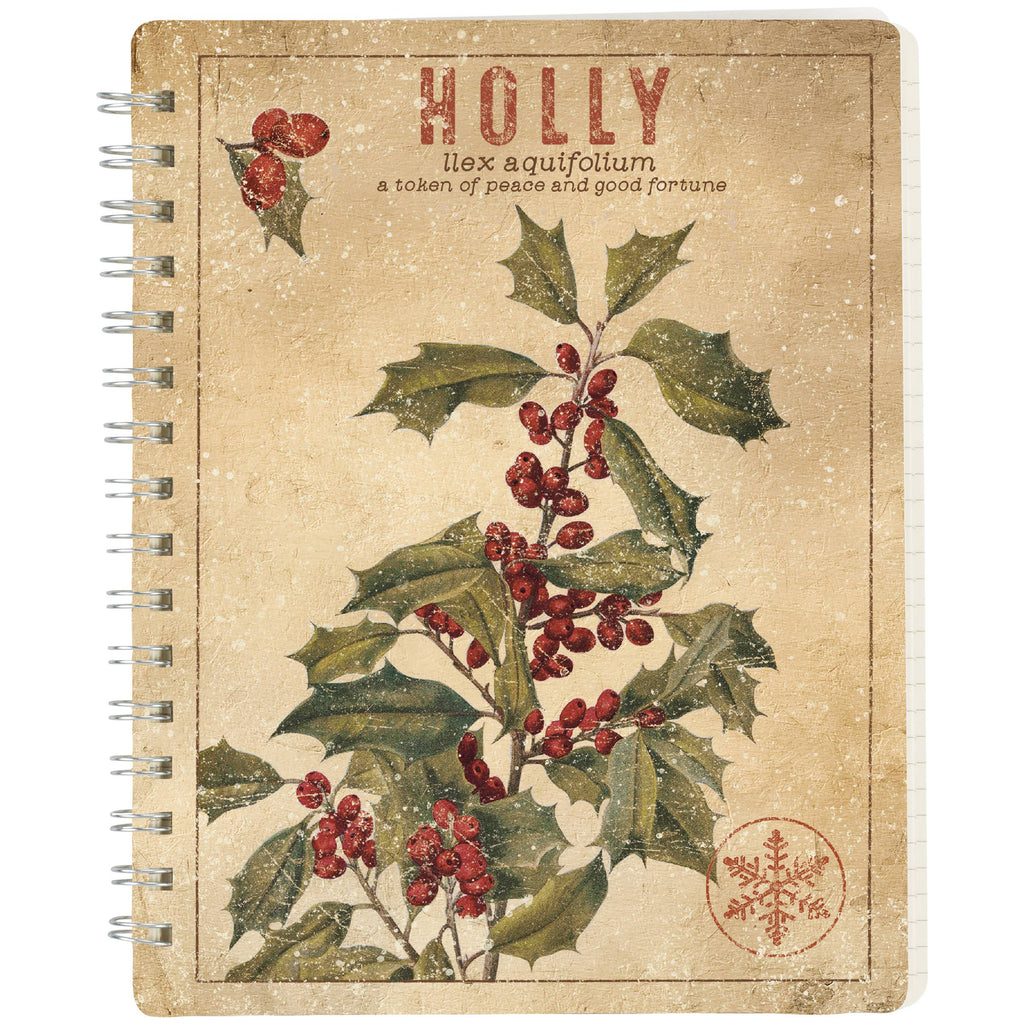 Holly Spiral Notebook