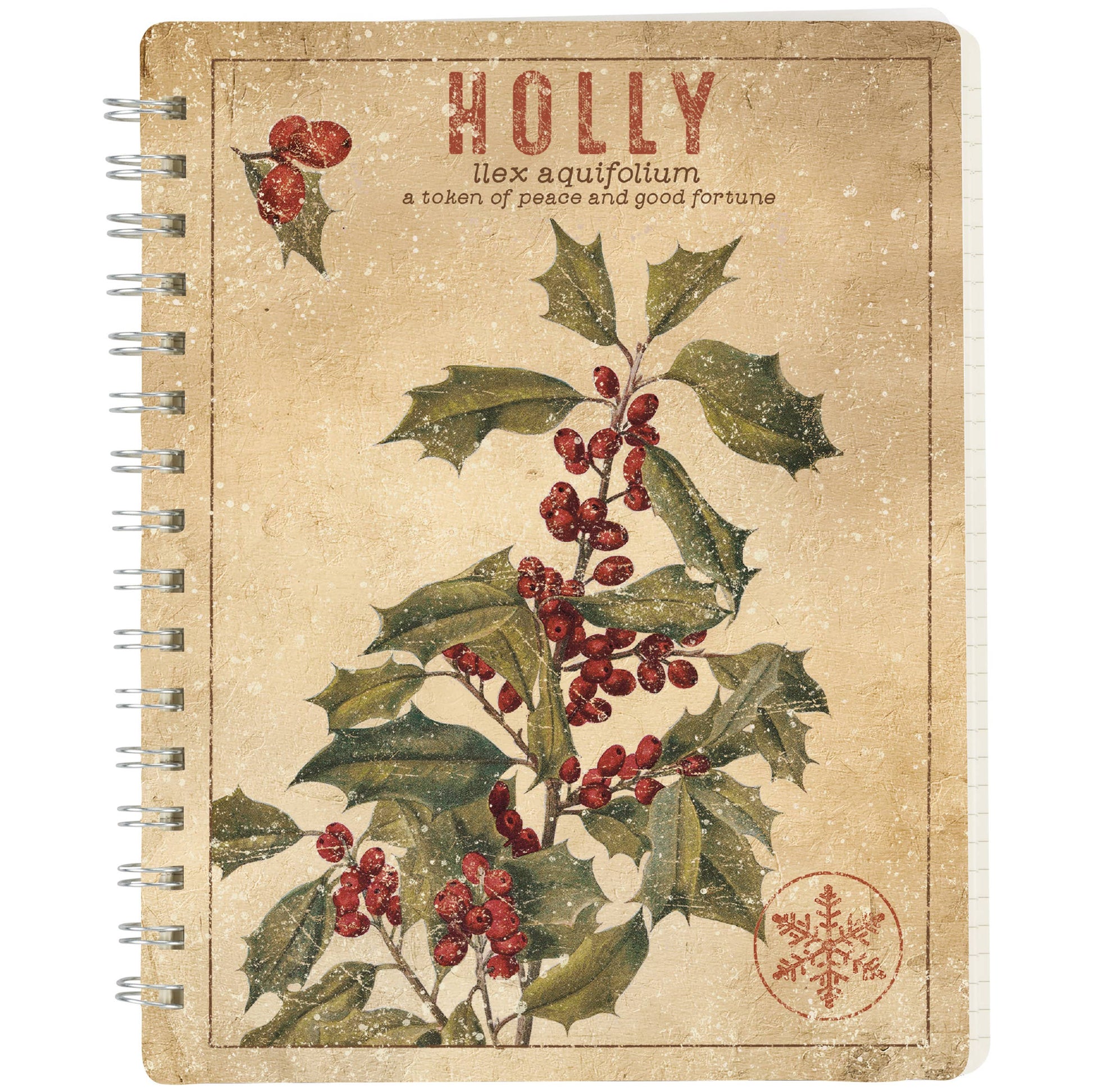 Holly Spiral Notebook