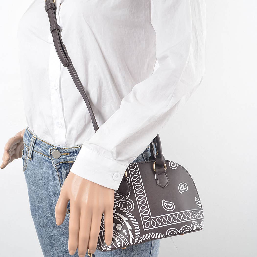 Bandana Print Handle Bag