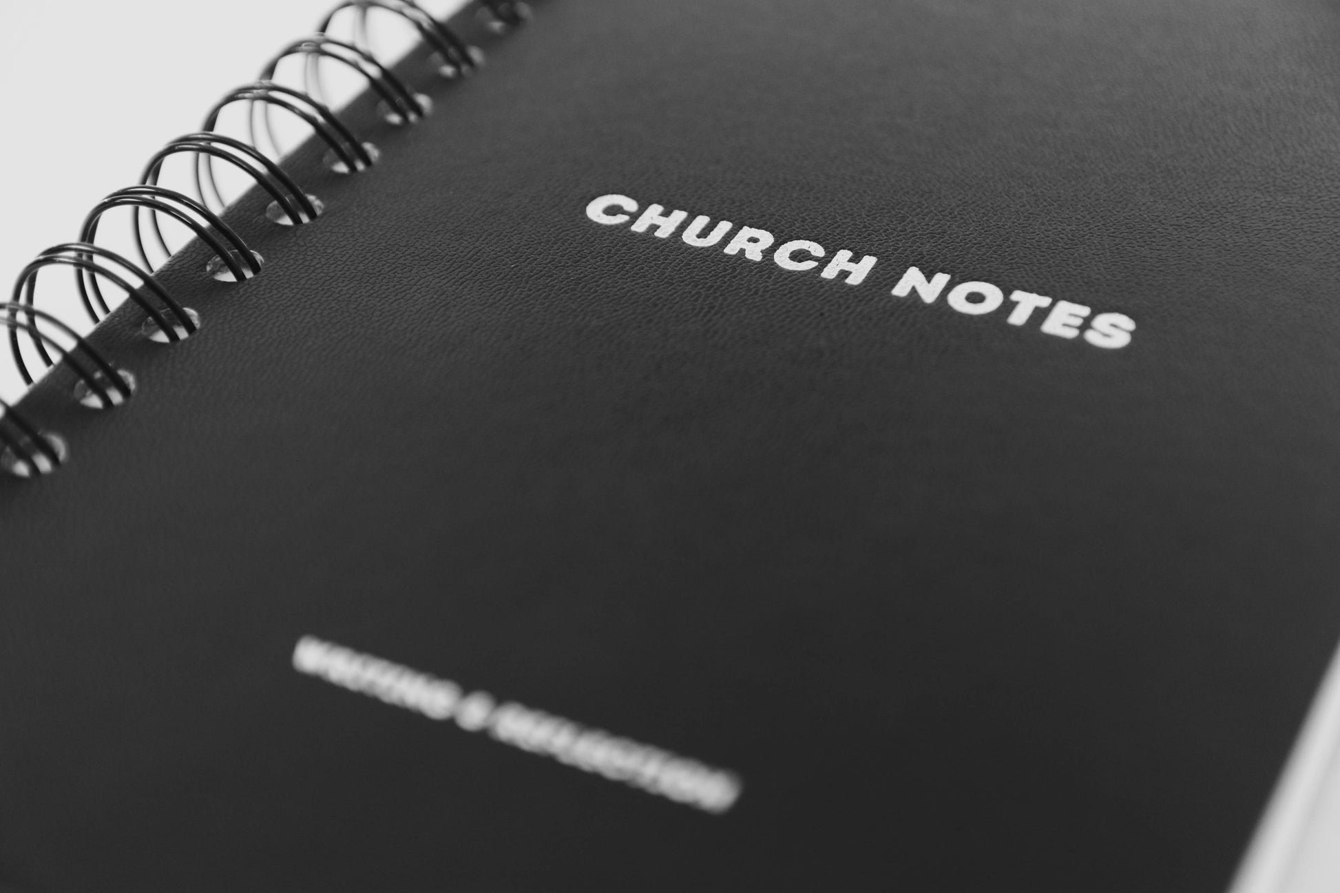 Church Notes Journal - Spiral Charcoal