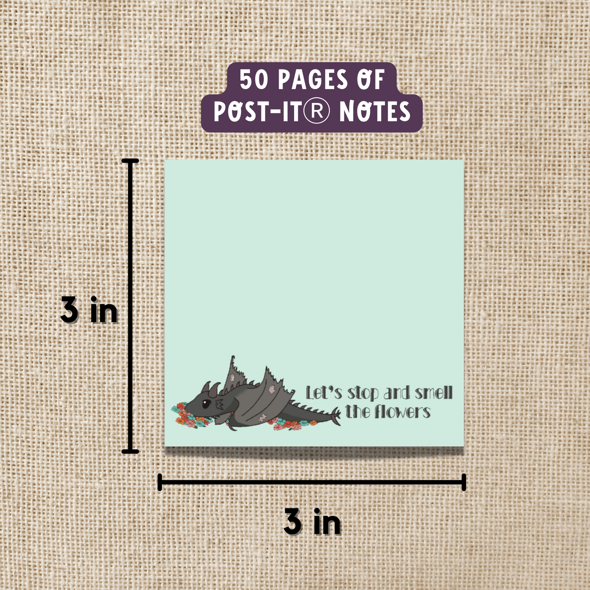 Abraxos Smell the Flowers Sticky Notes | Book Lover, Fandom