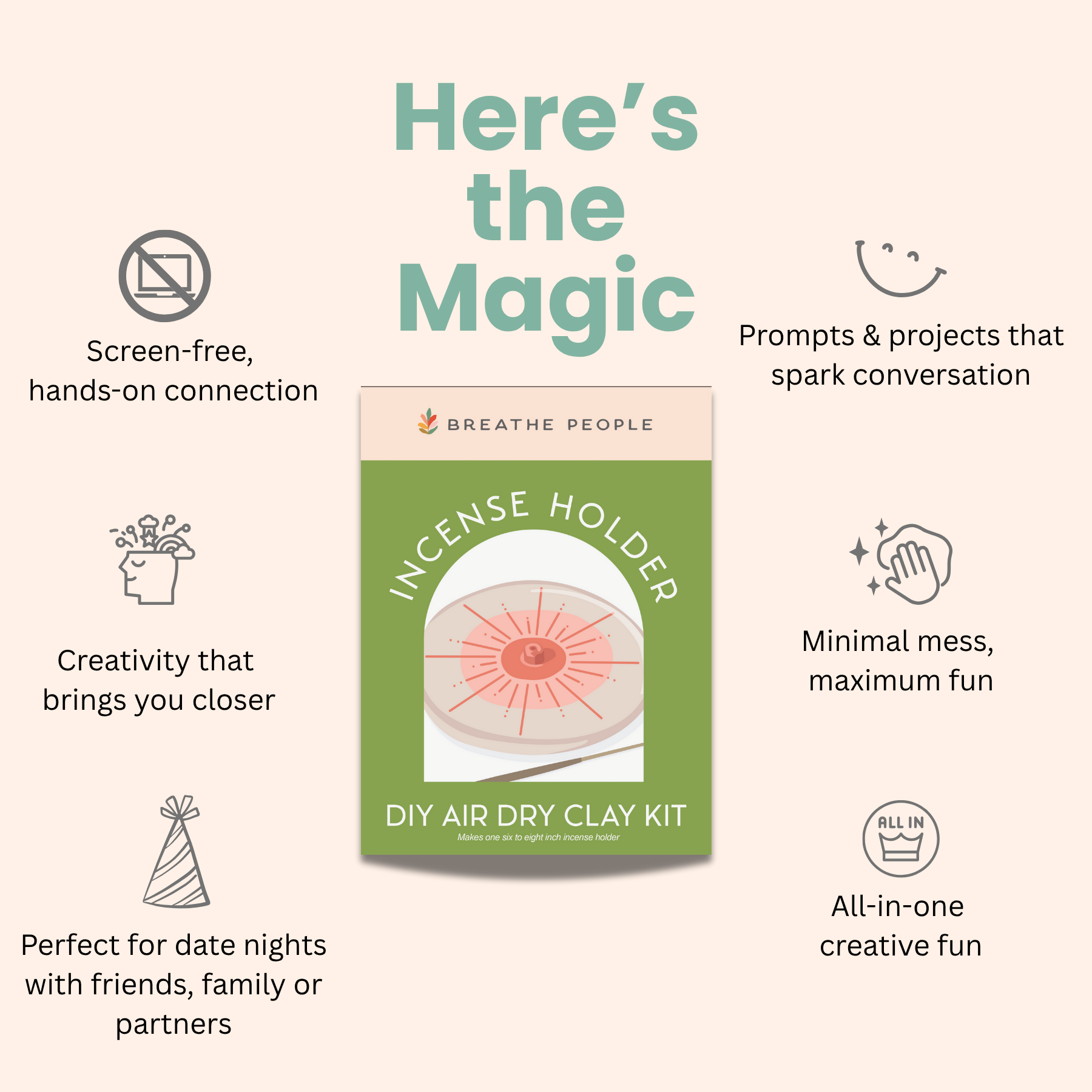 DIY Air Dry Clay Kit- Make Your Own Mushroom Dish