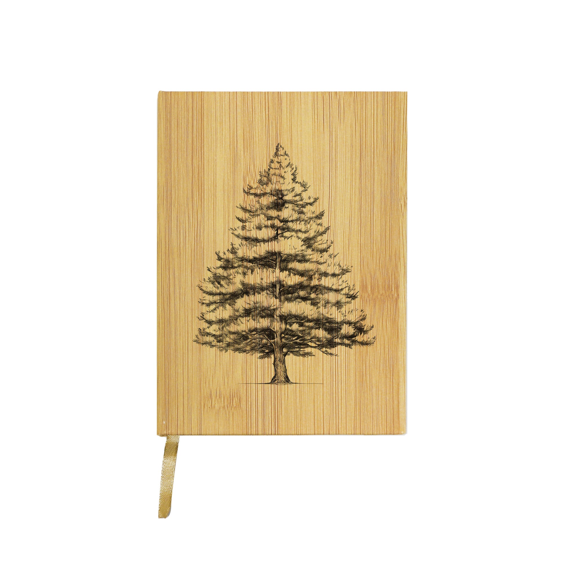 Simple Pine Tree White Journal