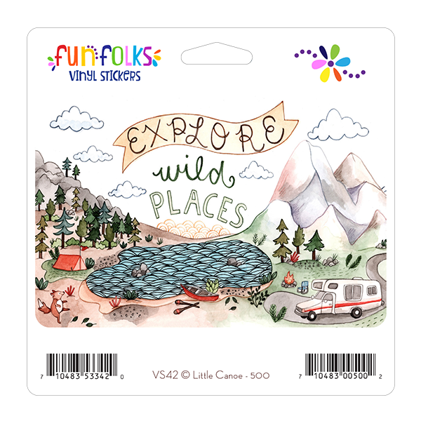 EXPLORE WILD - VINYL STICKER