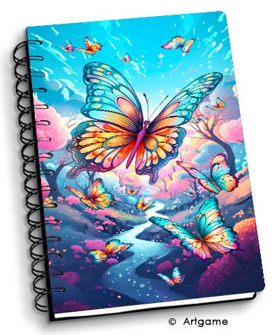 3D Royce Notebook 4" x 6" - Butterfly River