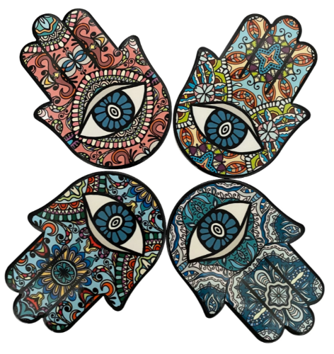 Evil Eye Ceramic Coaster / Trivet
