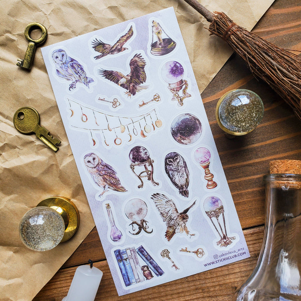 Mystical Birds Sticker Sheet