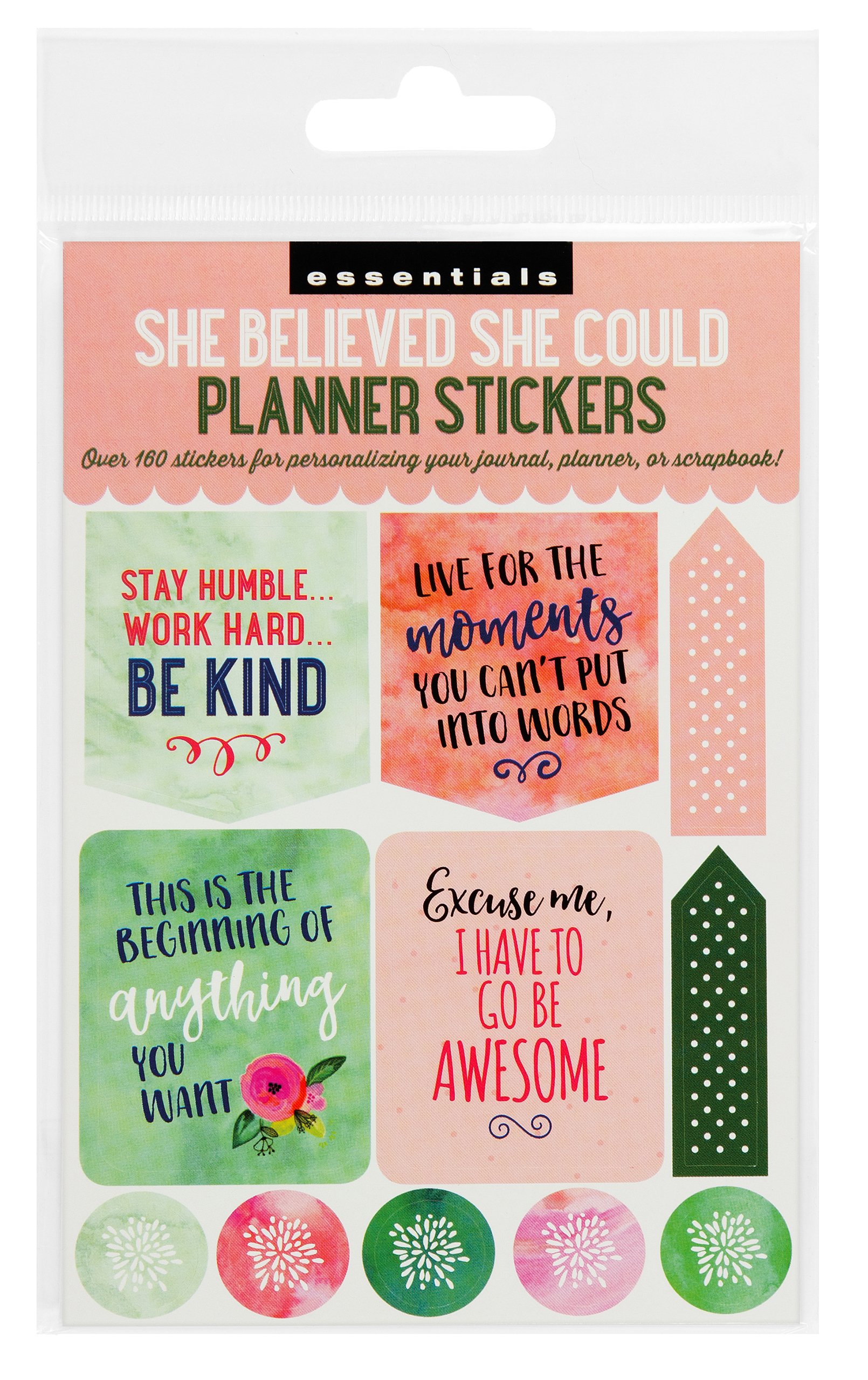 Essentials She Believed She Could Planner Stickers