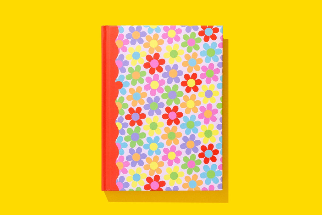 Hardcover Notebook - Flora - Flower Print - 200 Pages