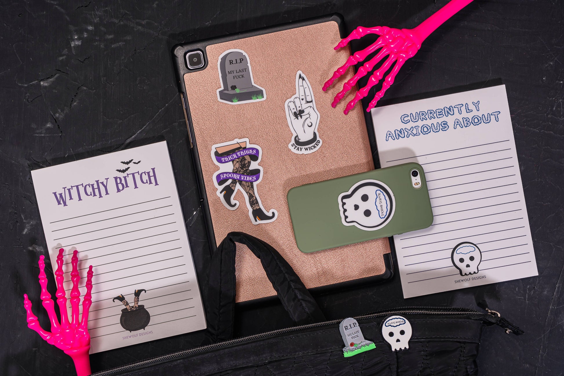 Notepad: Witchy Bitch Fun Gothic  Spooky Season