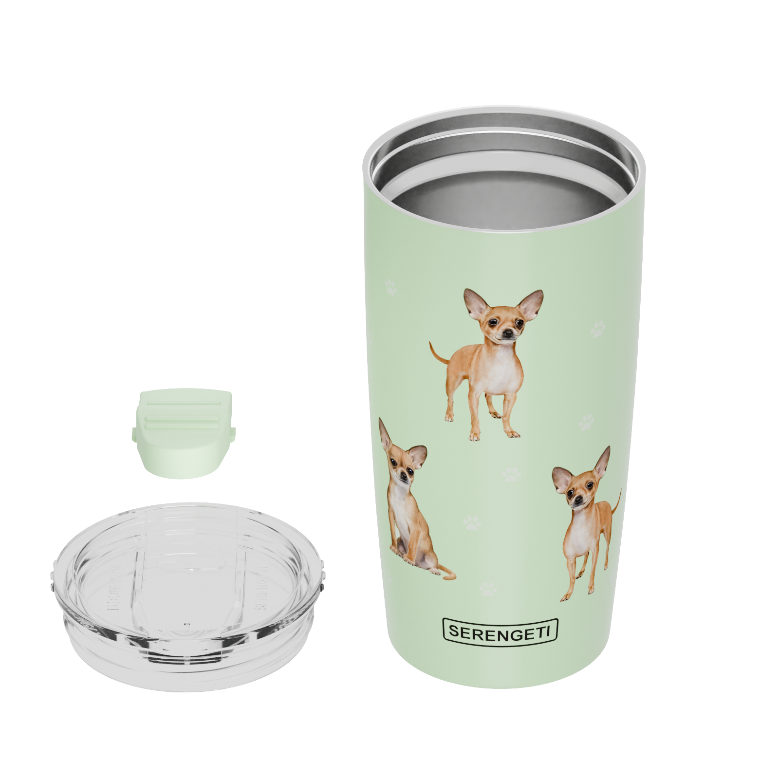 3D Printed - Chihuahua - Tumbler, Leak-Proof, Durable 20 Oz