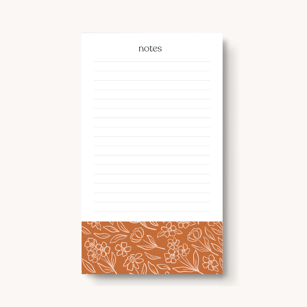 Terracotta Lined Notepad | Fall & Halloween