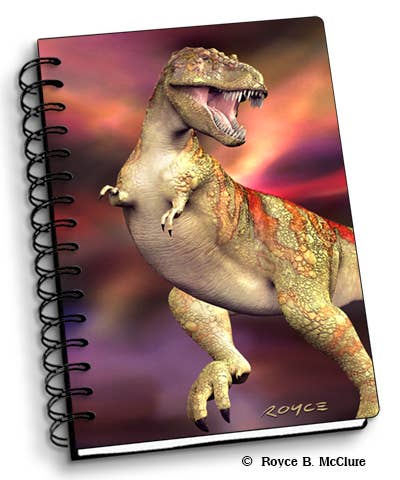 3D Royce Notebook 4" x 6" - T-Rex