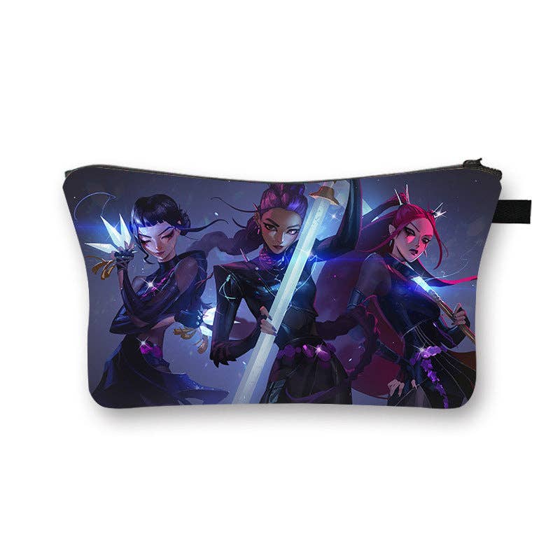KPOP demon hunters cosmetic bag portable toiletry bag