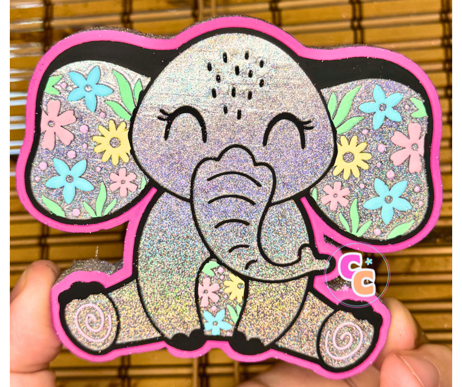 Floral Elephant Freshie | Car Air Freshener | Cute Freshie