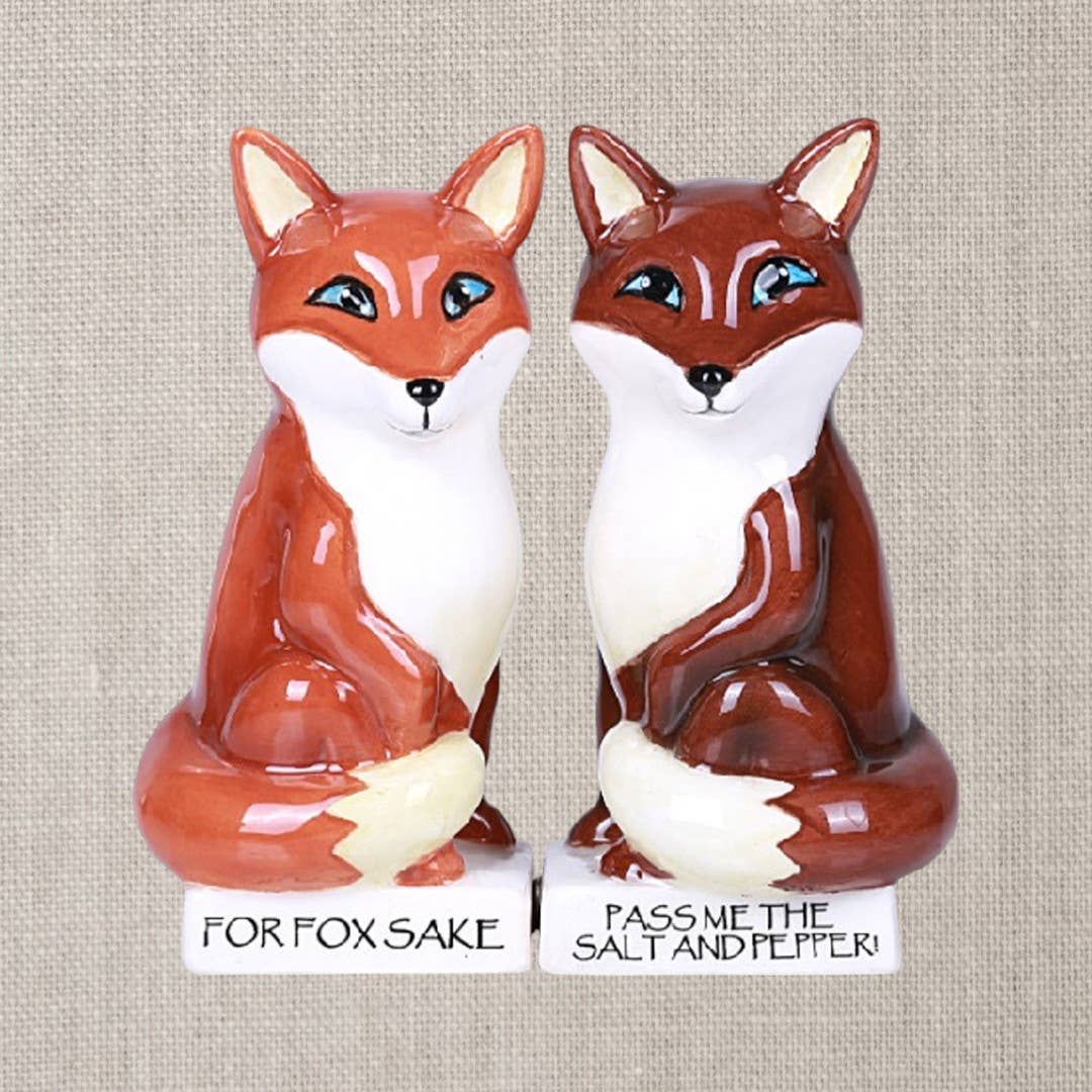 Foxes Salt and Pepper Shaker Set
