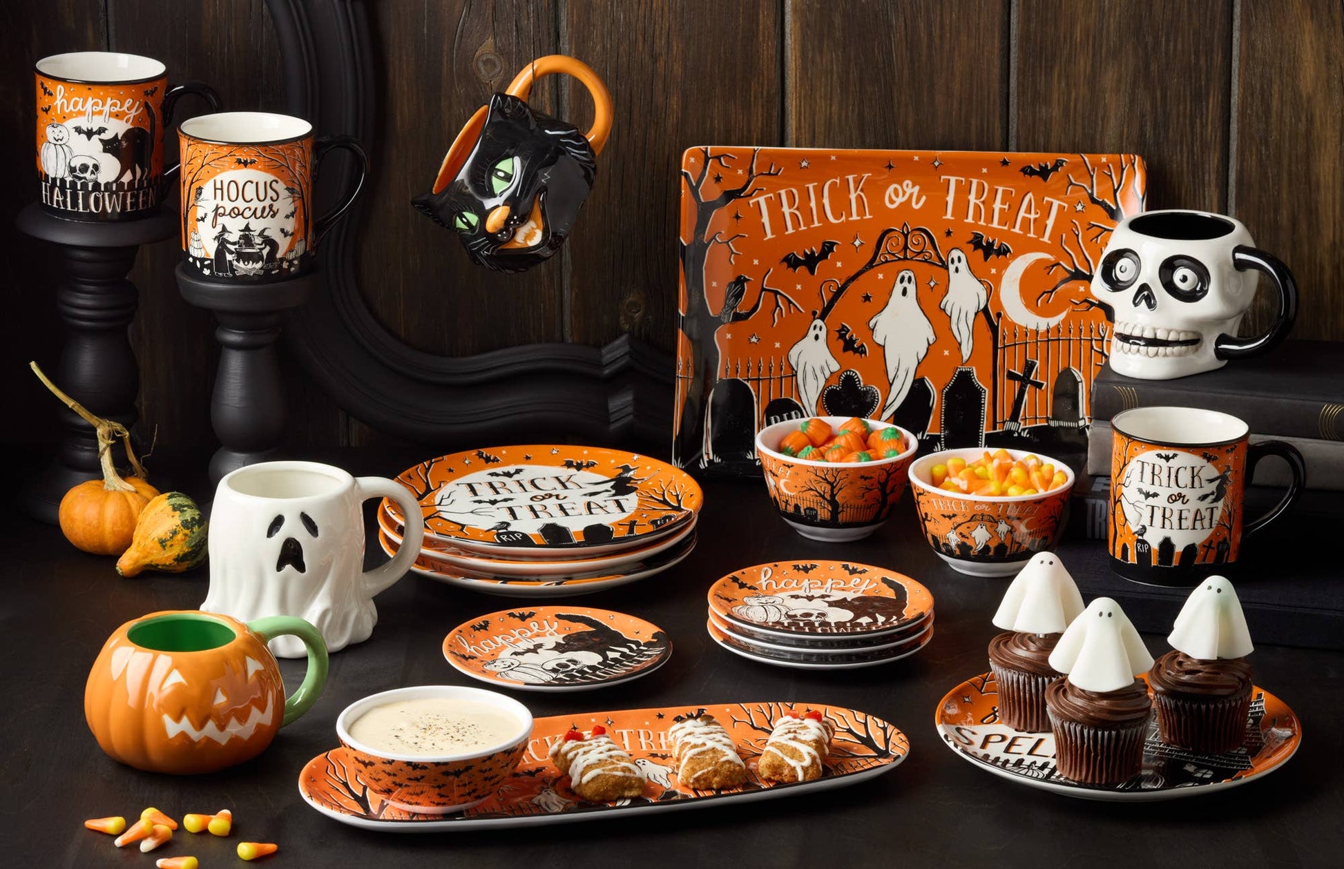 Scaredy Cat Halloween Mug 18 oz. asst.