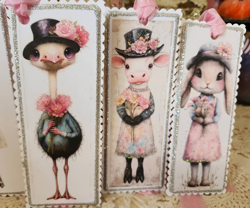 Gift Tag Bookmark Farmyard Animals