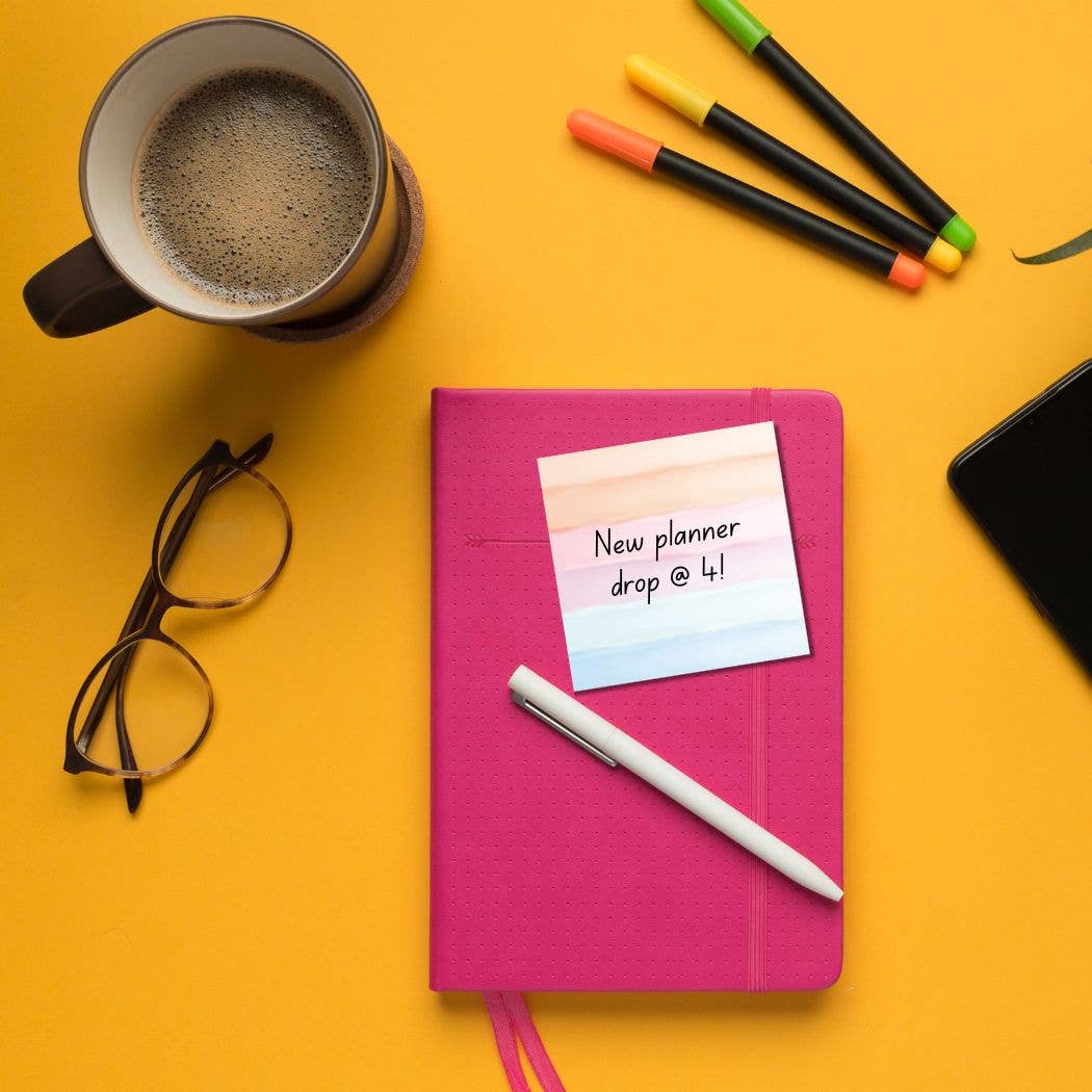 Watercolor Post-it® Note Pad – 3x3 – Soft Ombre sticky notes